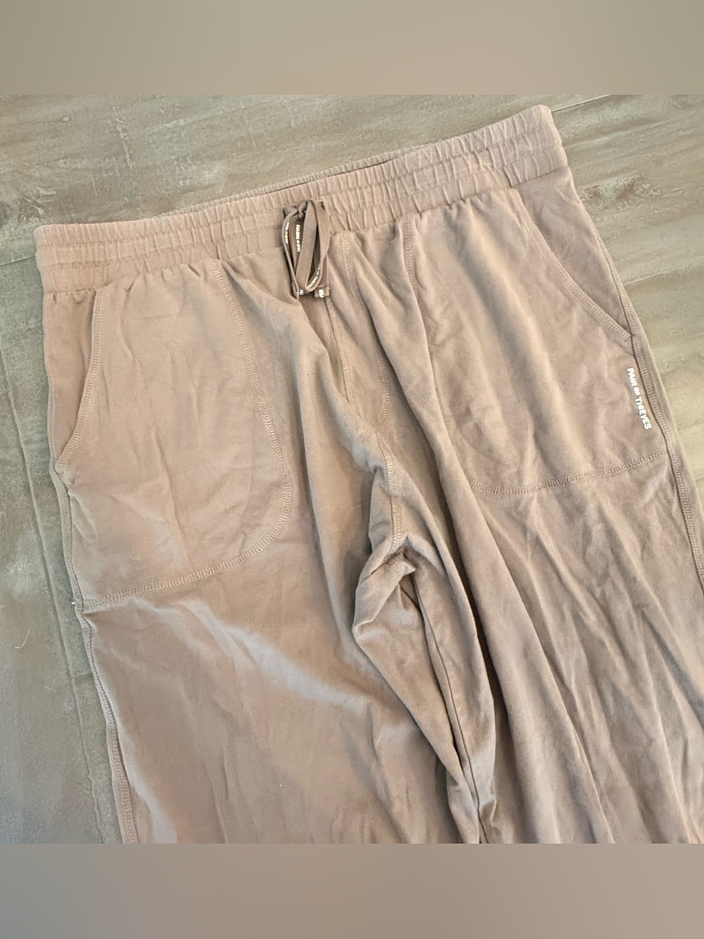 Pair of Thieves Loungewear Jogger Pants Women’s Sz XL Tan Pull On Preowned